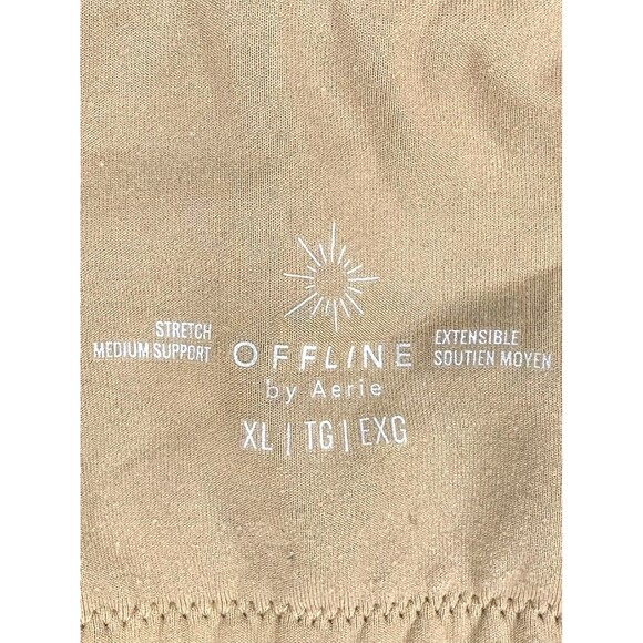 Offline by Aerie Stretch Medium Support Ribbed Sports Bra Size XL EUC!!! - Picture 4 of 4